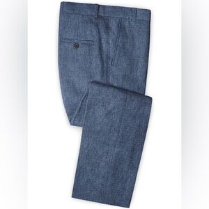 Ballin 100% Linen Men's Blue Pants